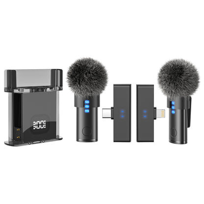 aLLreLi M5 Wireless Lavalier Microphone Kit