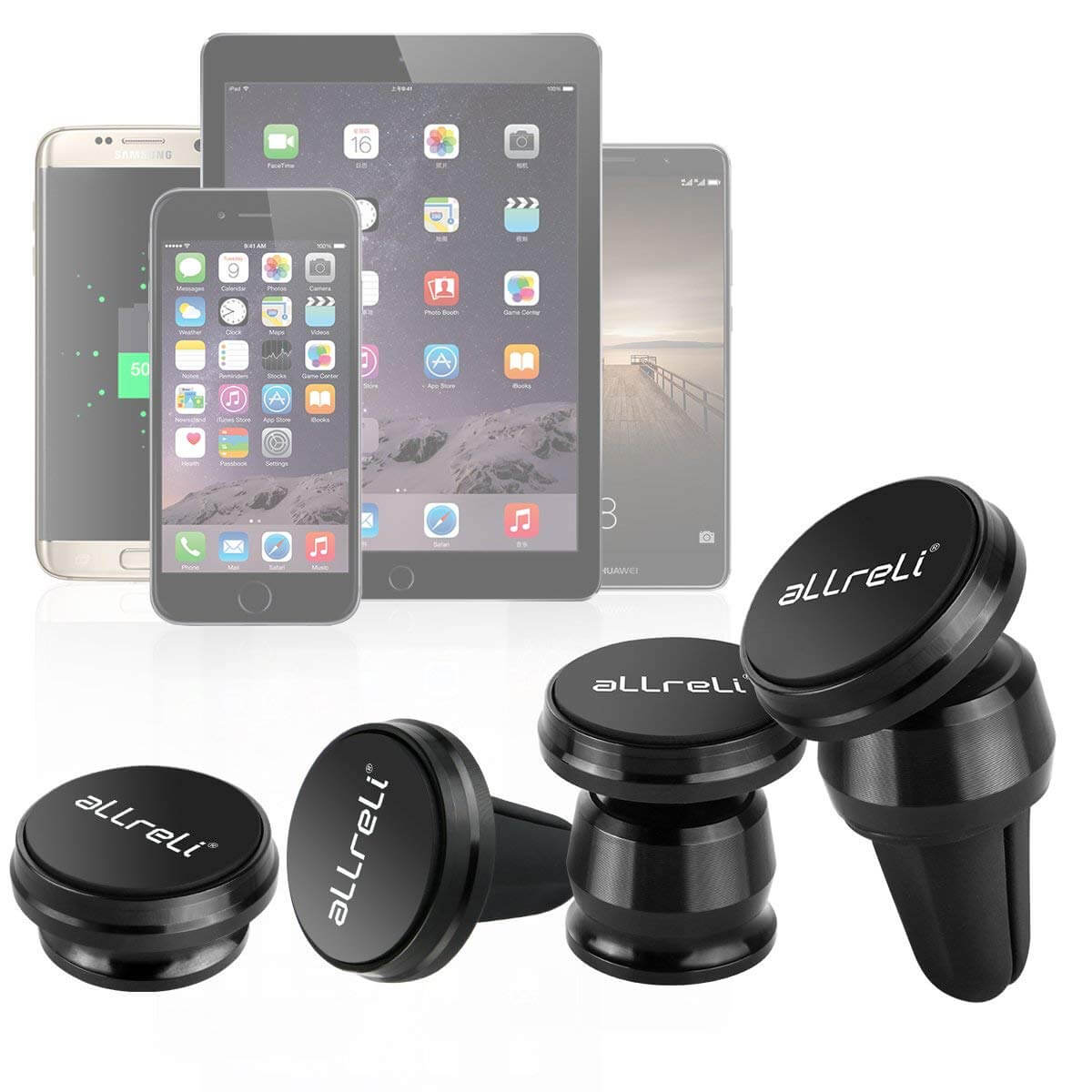 4 in 1 Magnetic Universal Phone Car Mount Cradle