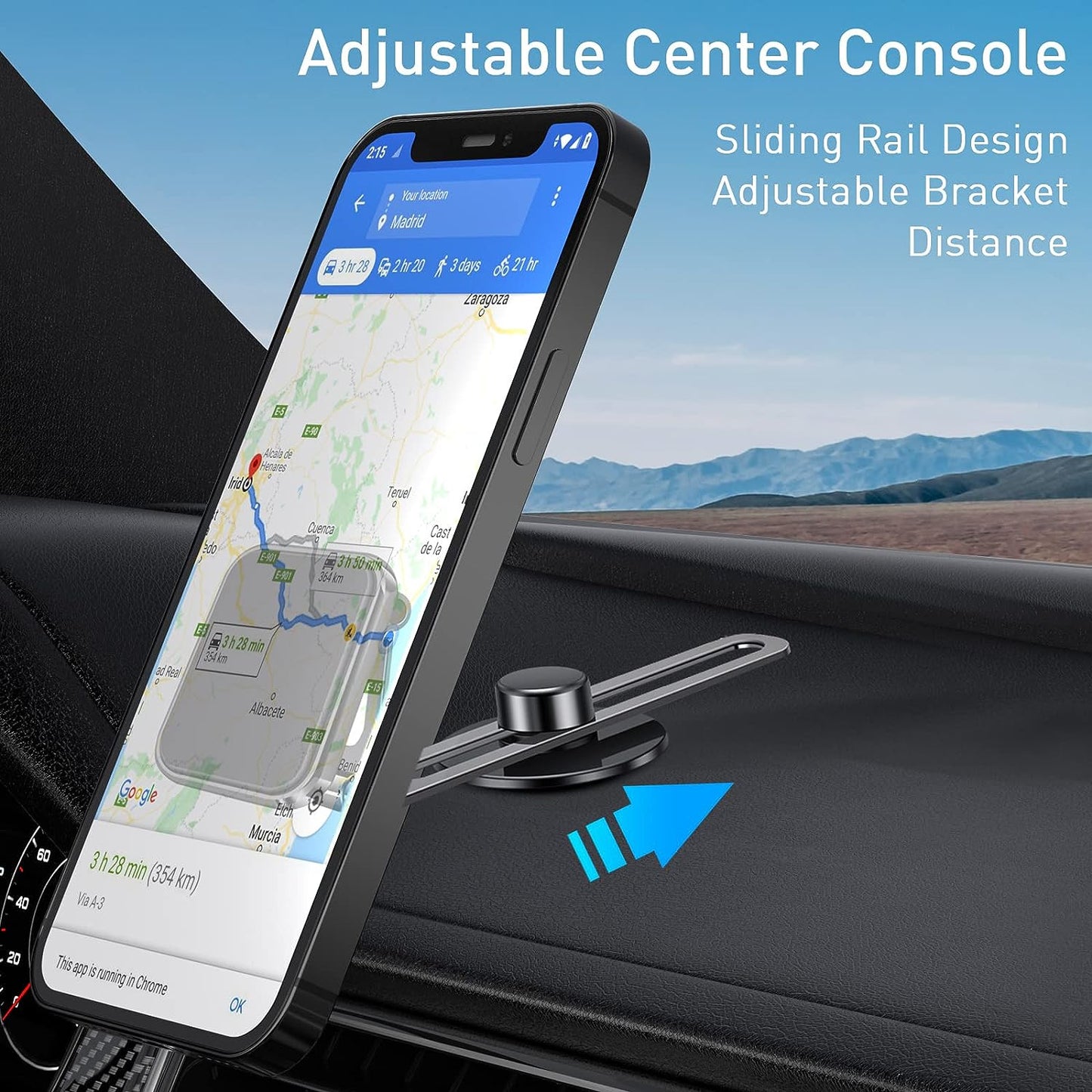 aLLreLi Suspension Magnetic Phone Holder for Tesla Model S/X