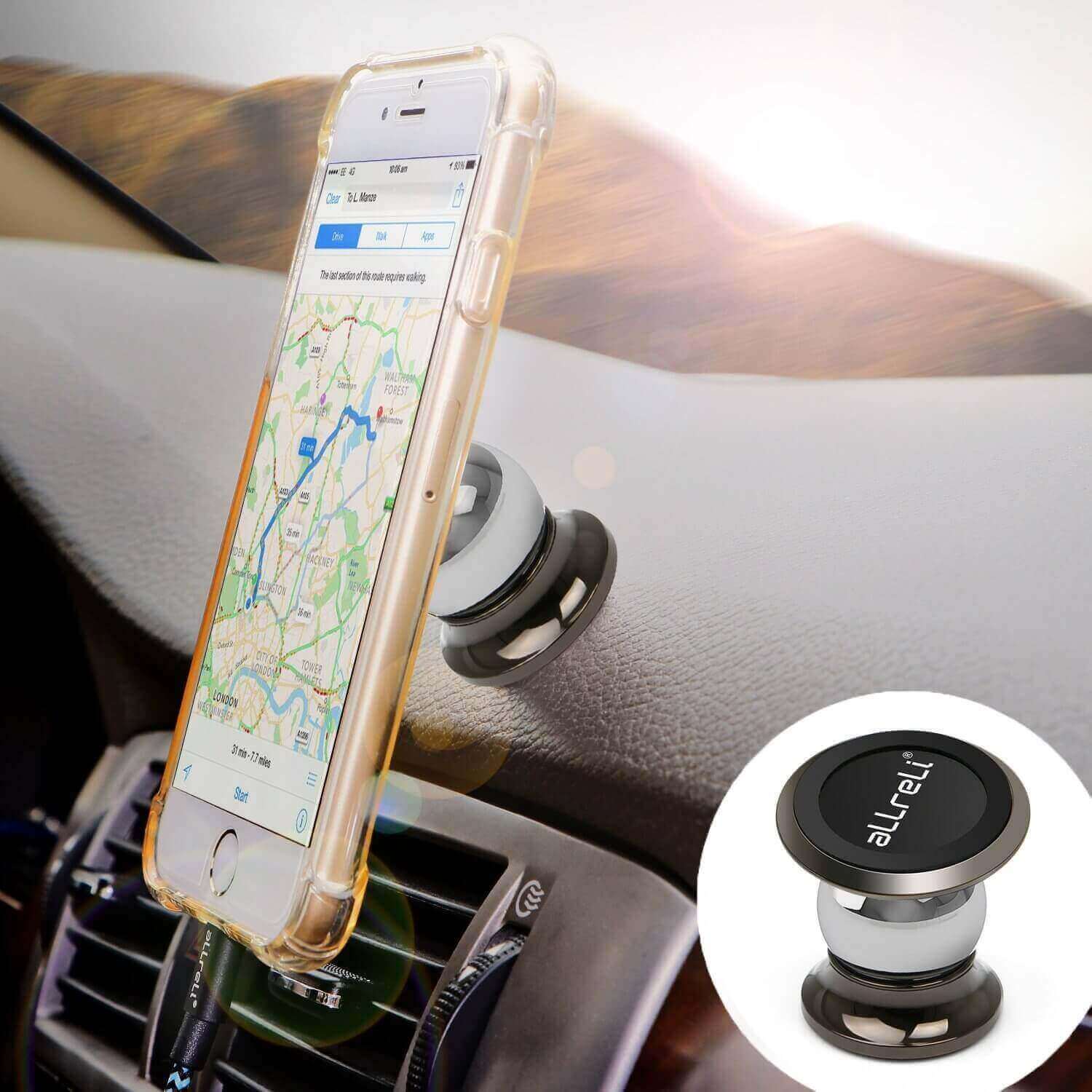 Upgraded] aLLreLi Universal Magnetic Car Cell Phone Mounts Holder - aLLreLi  Technology